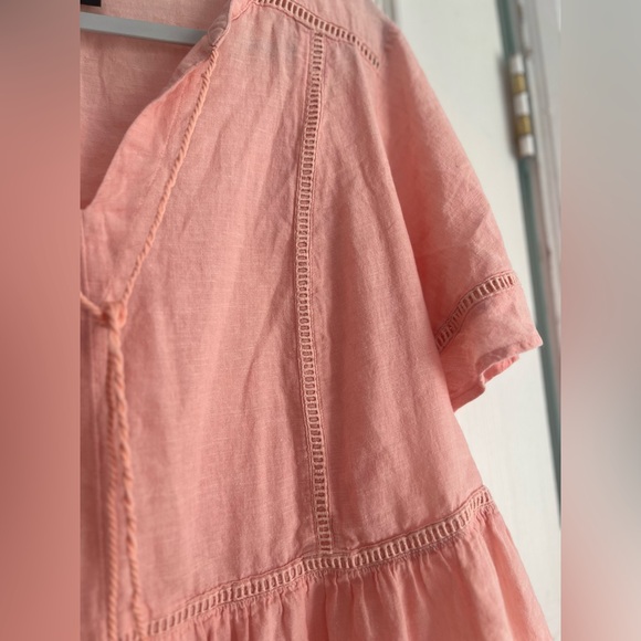 Lane Bryant Blush Peasant Blouse Linen Lightweight‎ - Picture 5 of 7